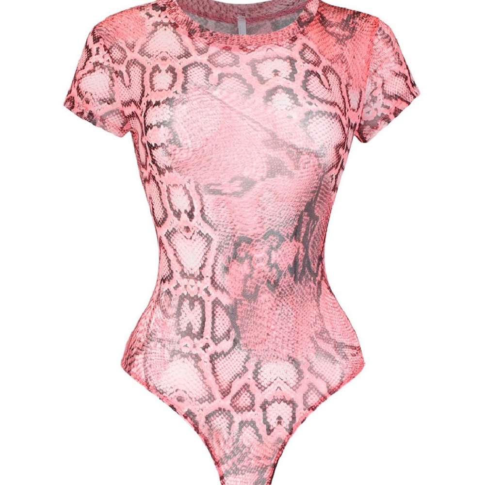 Pink Snake Bodysuit